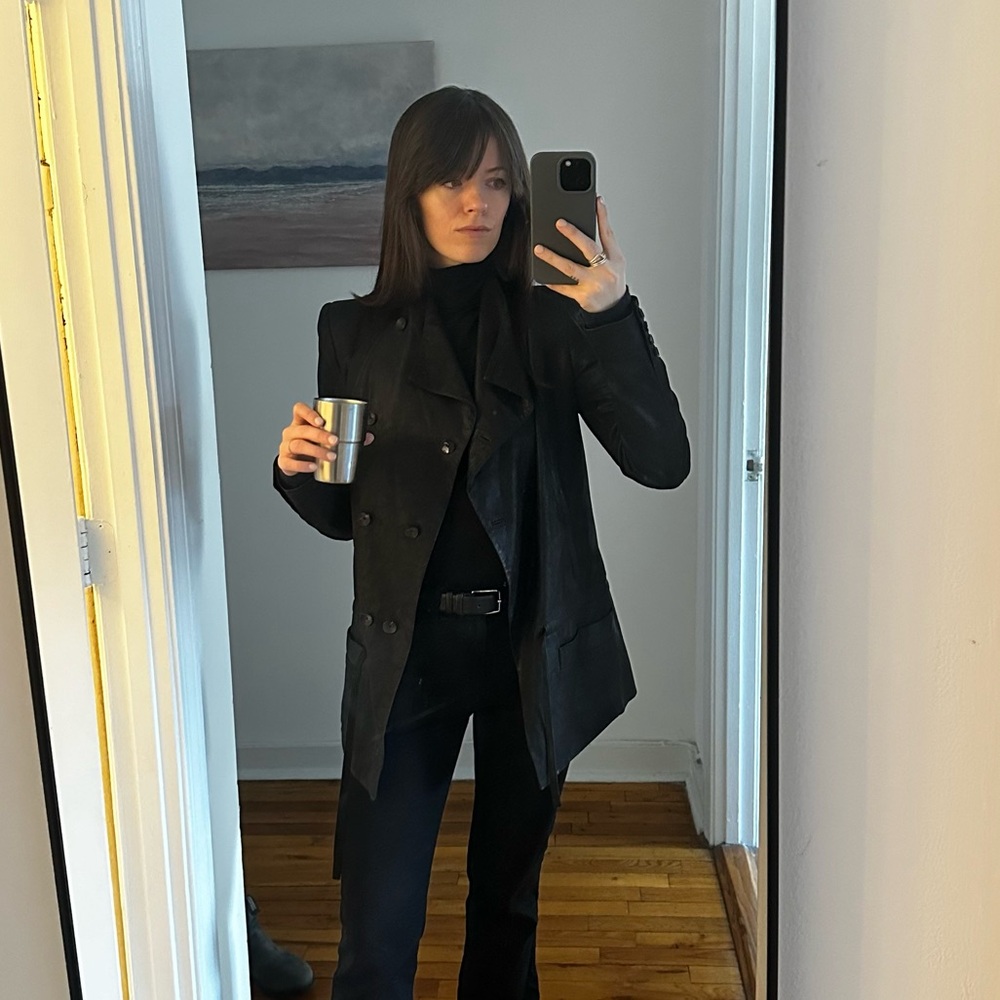 Vintage Helmut Lang Leather Blazer
